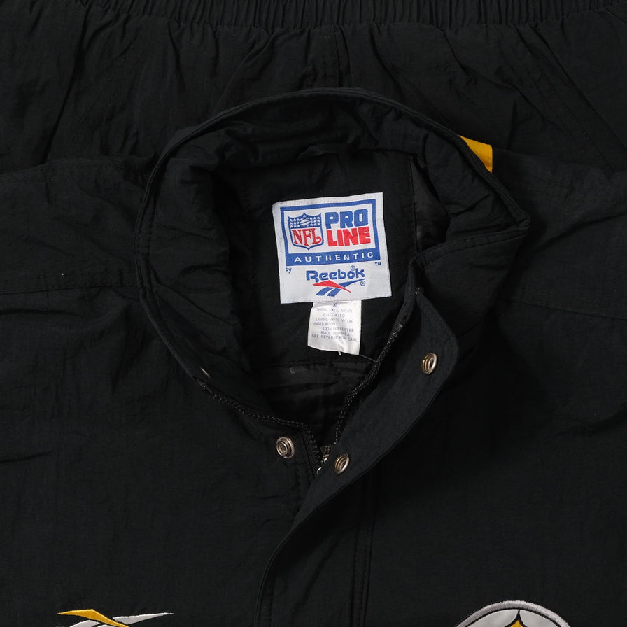 Vintage Reebok Pittsburgh Steelers Padded Jacket XLarge 