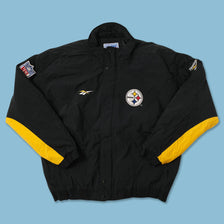 Vintage Reebok Pittsburgh Steelers Padded Jacket XLarge 