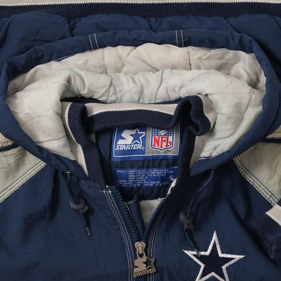 Vintage Starter Dallas Cowboys Padded Jacket Small 