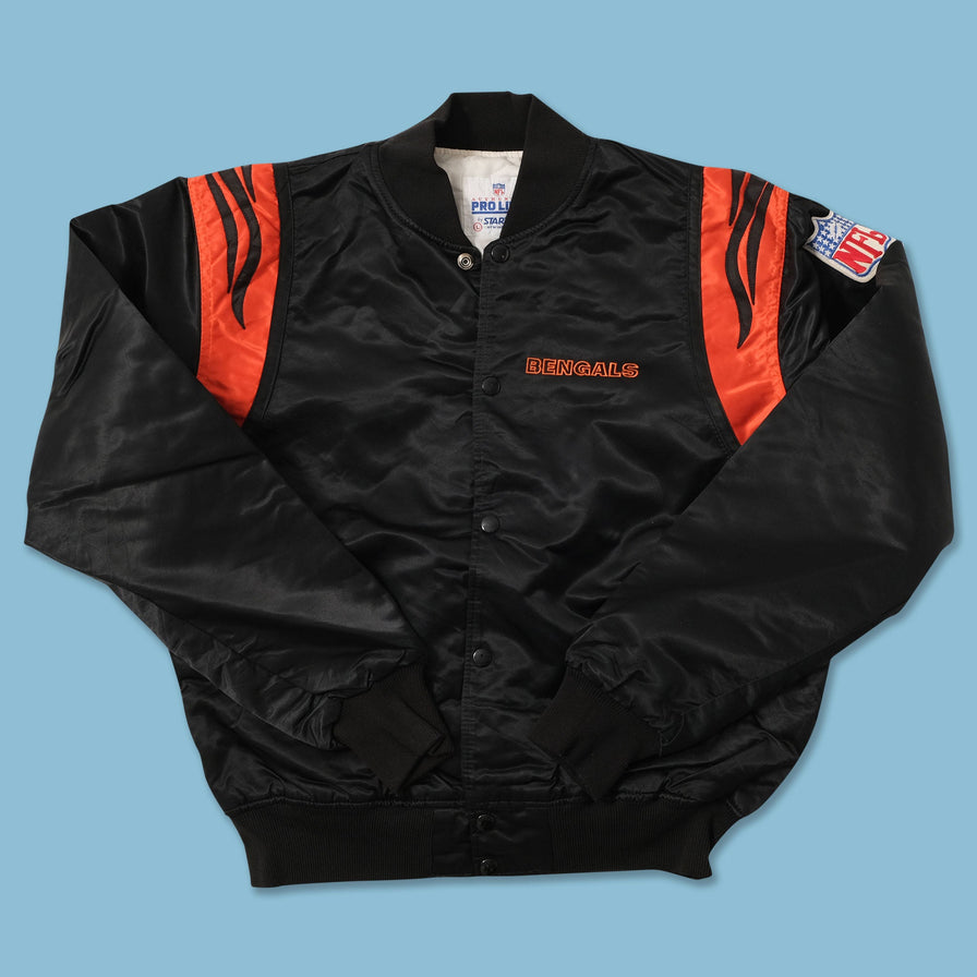 Vintage Starter Cincinnati Bengals Satin Bomber Jacket Large 