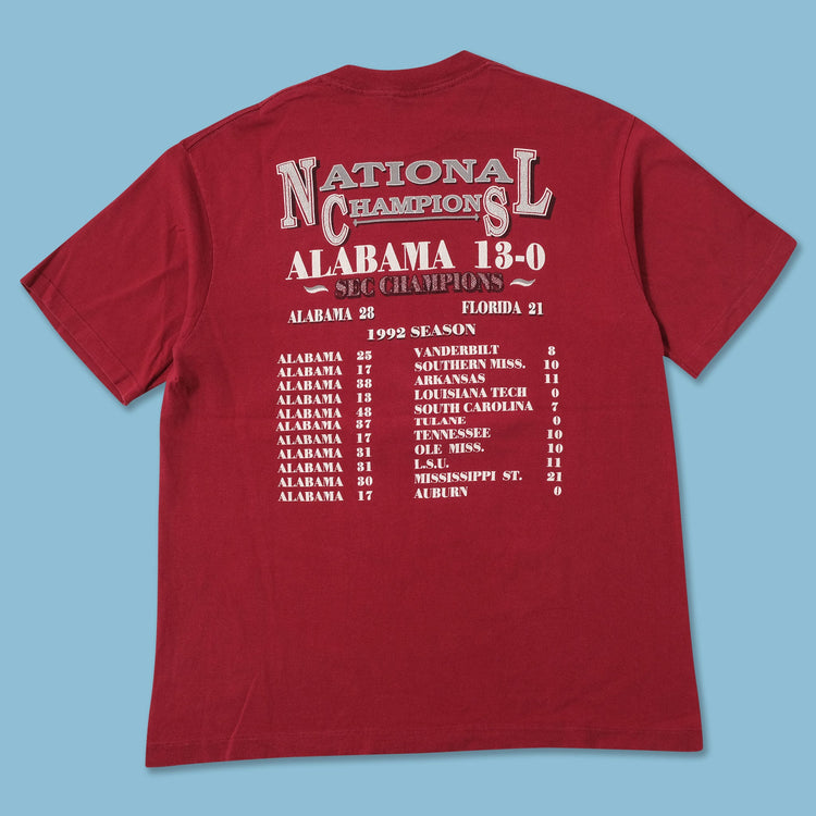 1992 Alabama Crimson Tide T-Shirt Large