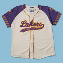 Vintage Starter Los Angeles Lakers Baseball Jersey XLarge 