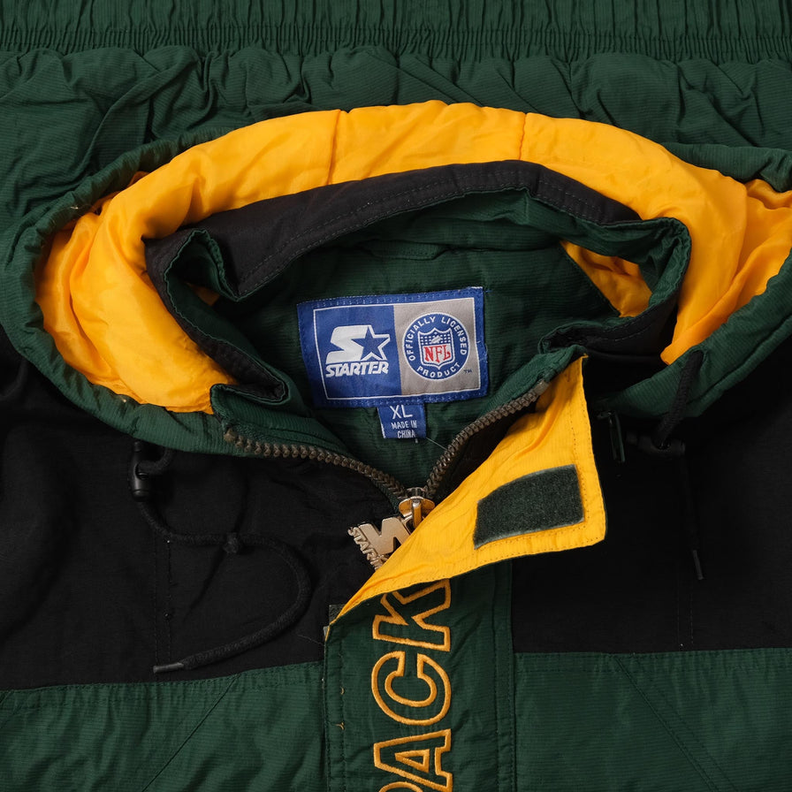 Vintage Starter Greenbay Packers Anorak XLarge 