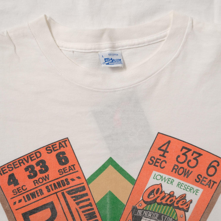 1991 Salem Baltimore Orioles T-Shirt Large 