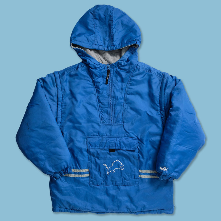 Vintage Puma Detroit Lions Anorak Medium 
