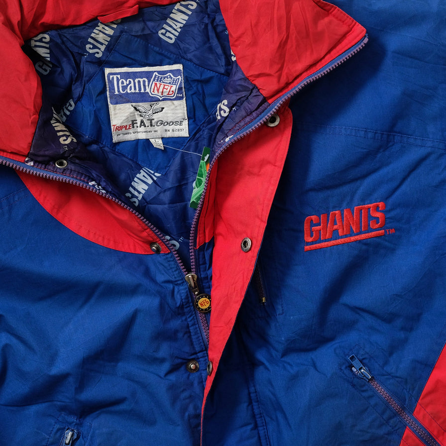 Vintage New York Giants Padded Jacket Large 