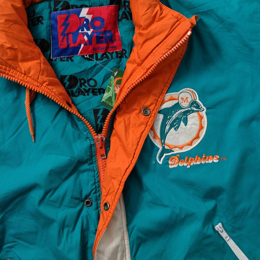 Vintage Miami Dolphins Padded Jacket Medium 