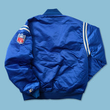 Vintage Starter Indianapolis Colts Satin Bomber Jacket Small 