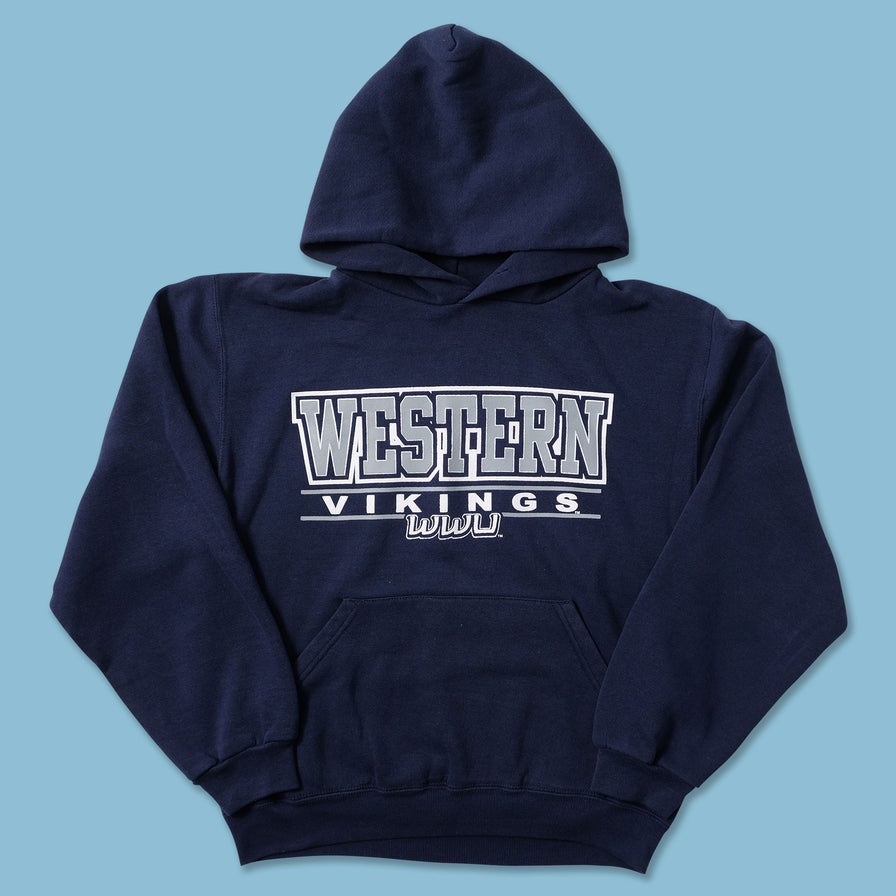 Vintage Russel Athletic Western Vikings Hoody Small - Double Double Vintage