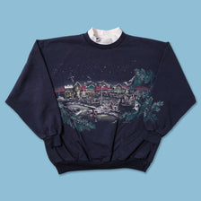 Vintage Nordic Village Sweater Large - Double Double Vintage