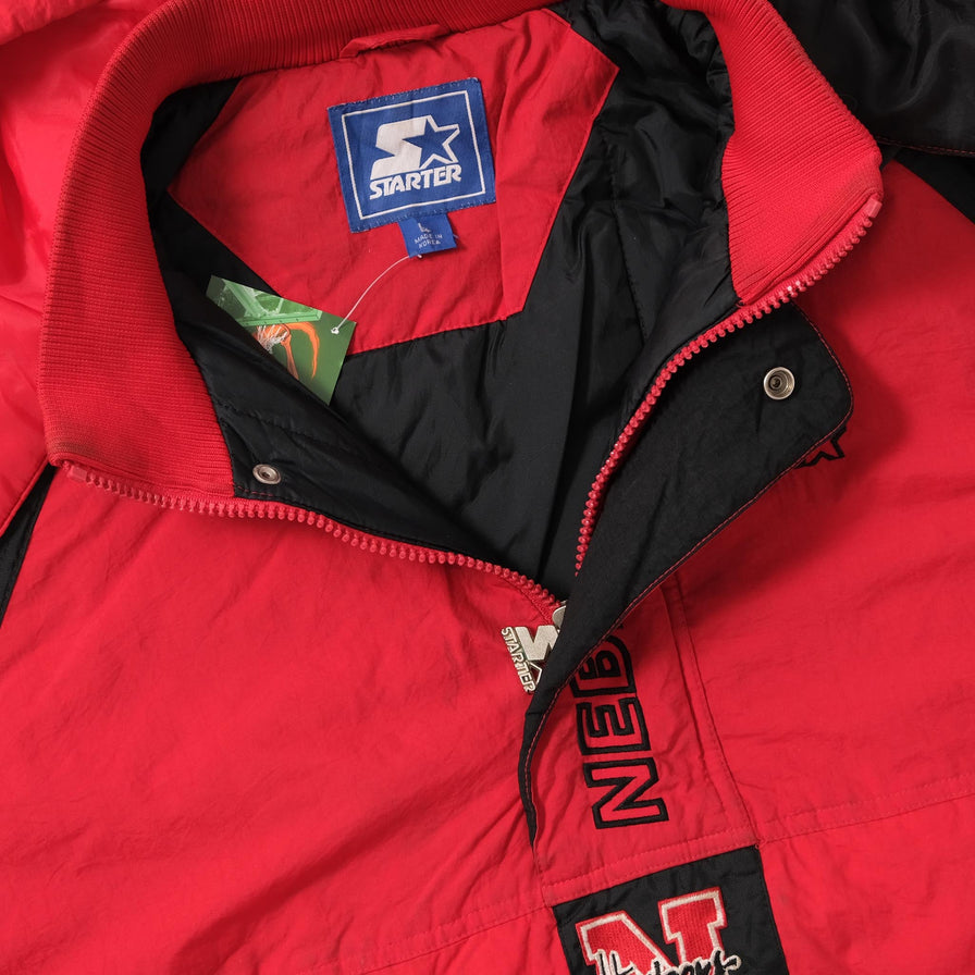 Vintage Starter Nebraska Huskers Anorak Large 
