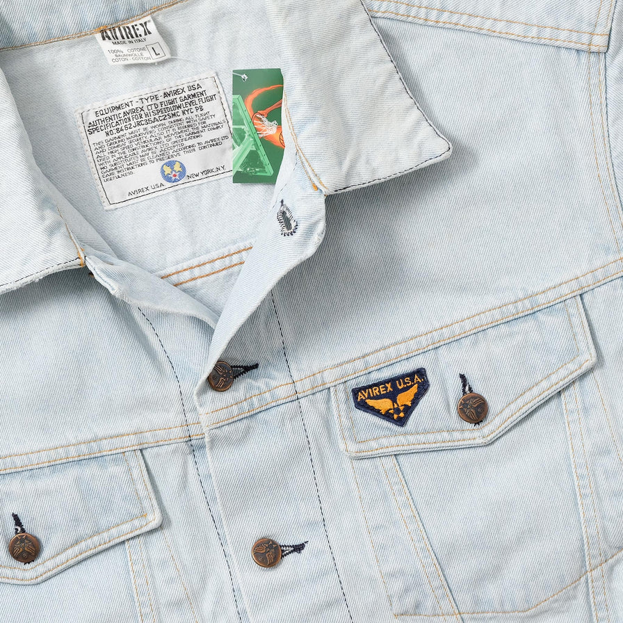 Vintage Avirex Denim Jacket Large 