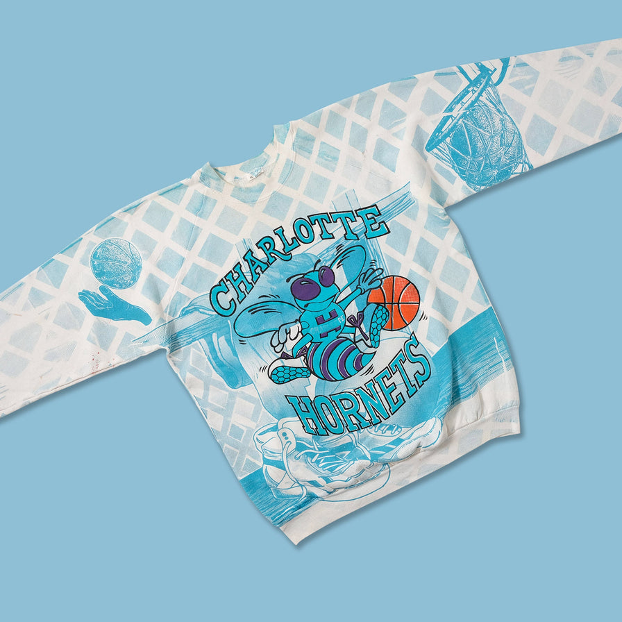 Vintage Charlotte Hornets Sweater Medium 