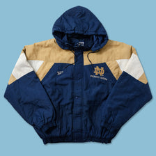 Vintage Reebok Notre Dame Padded Jacket XLarge 