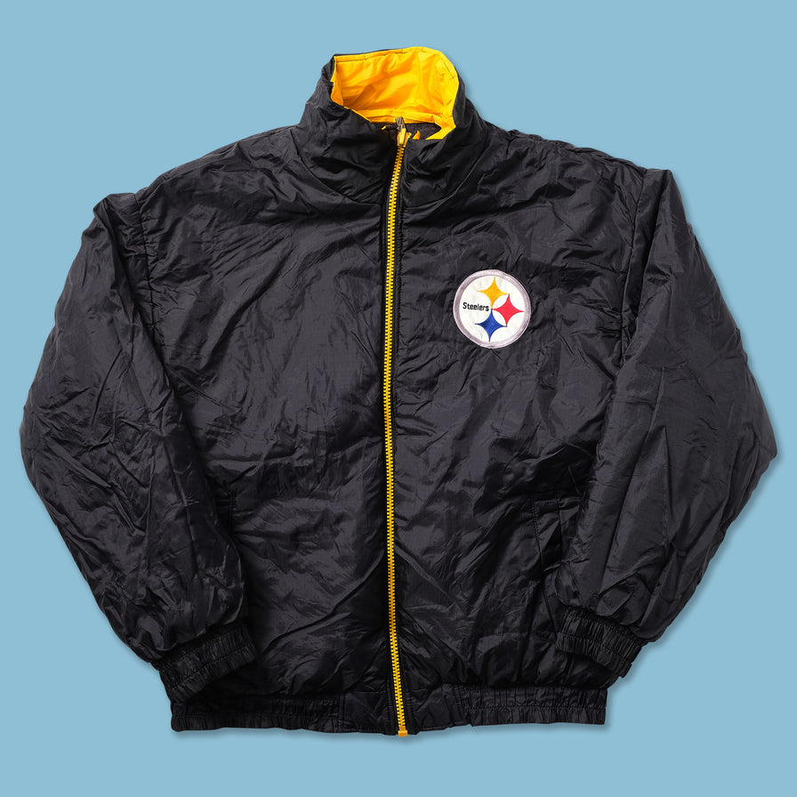 Vintage Pittsburgh Steelers Padded Jacket Large 