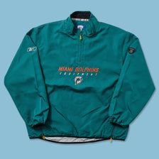 Vintage Reebok Miami Dolphins Windbreaker Large 