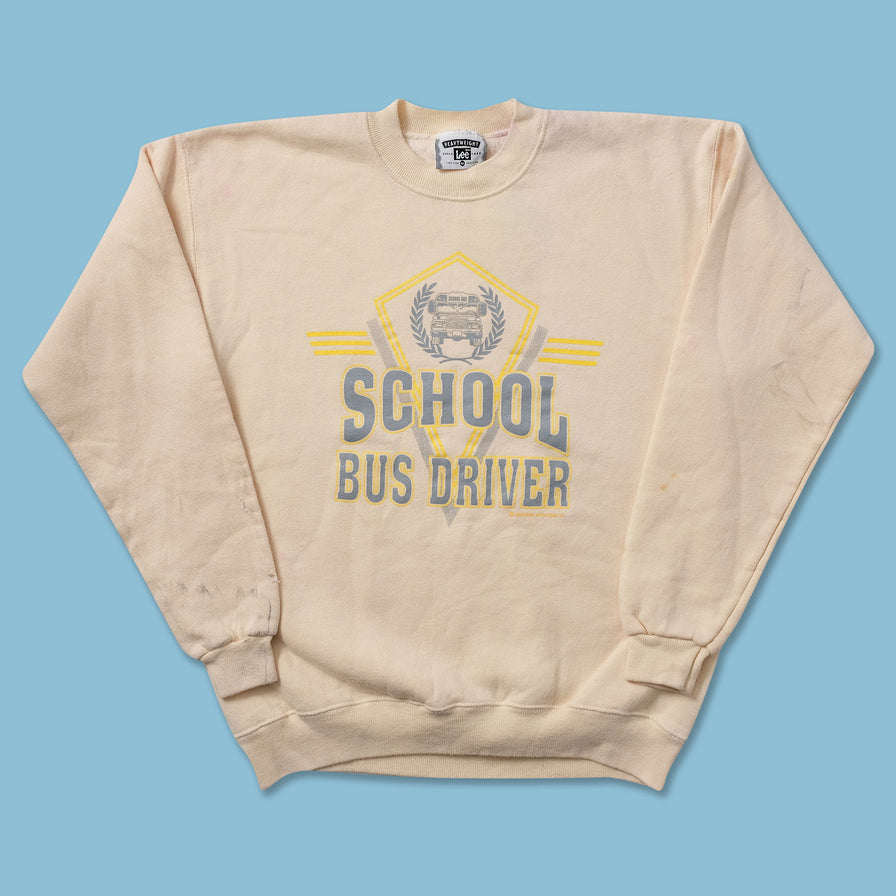 Vintage School Bus Driver Sweater Small 