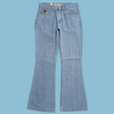 Y2K Flared Denim Pants 30x34 - Double Double Vintage