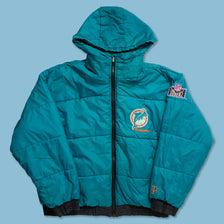 Vintage Miami Dolphins Reversible Jacket XLarge - Double Double Vintage
