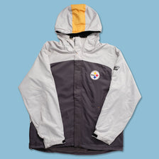 Vintage Reebok Pittsburgh Steelers Padded Jacket XLarge - Double Double Vintage