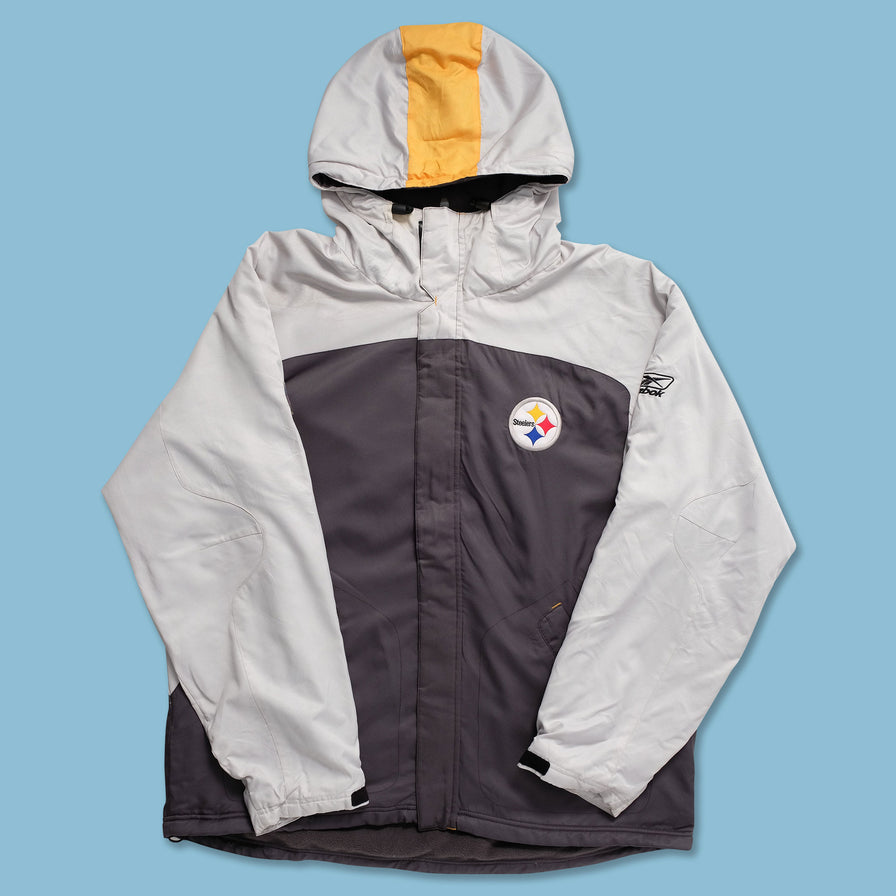 Vintage Reebok Pittsburgh Steelers Padded Jacket XLarge - Double Double Vintage