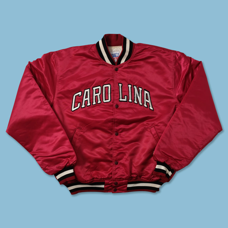 Vintage Starter Carolina Satin Bomber Jacket XLarge - Double Double Vintage