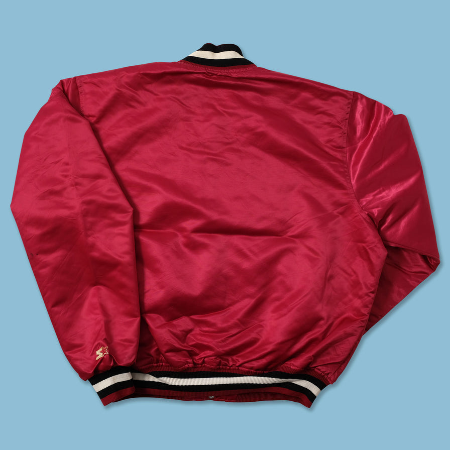 Vintage Starter Carolina Satin Bomber Jacket XLarge - Double Double Vintage