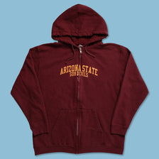 Arizona State Sun Devils Zip Hoody Large - Double Double Vintage