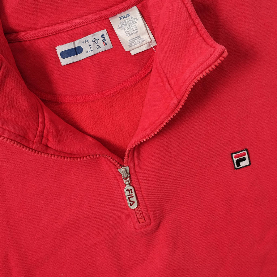 Vintage Fila Q-Zip Sweater Large 