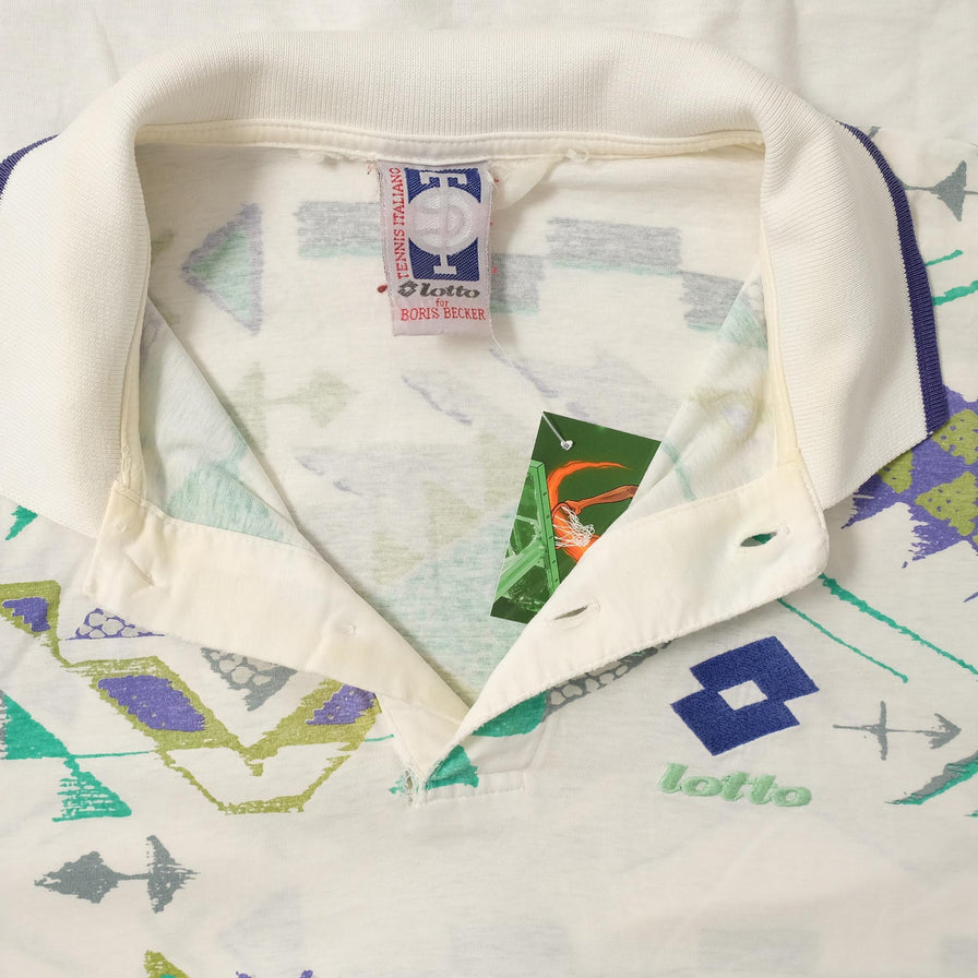 Vintage Lotto Boris Becker Polo Medium 