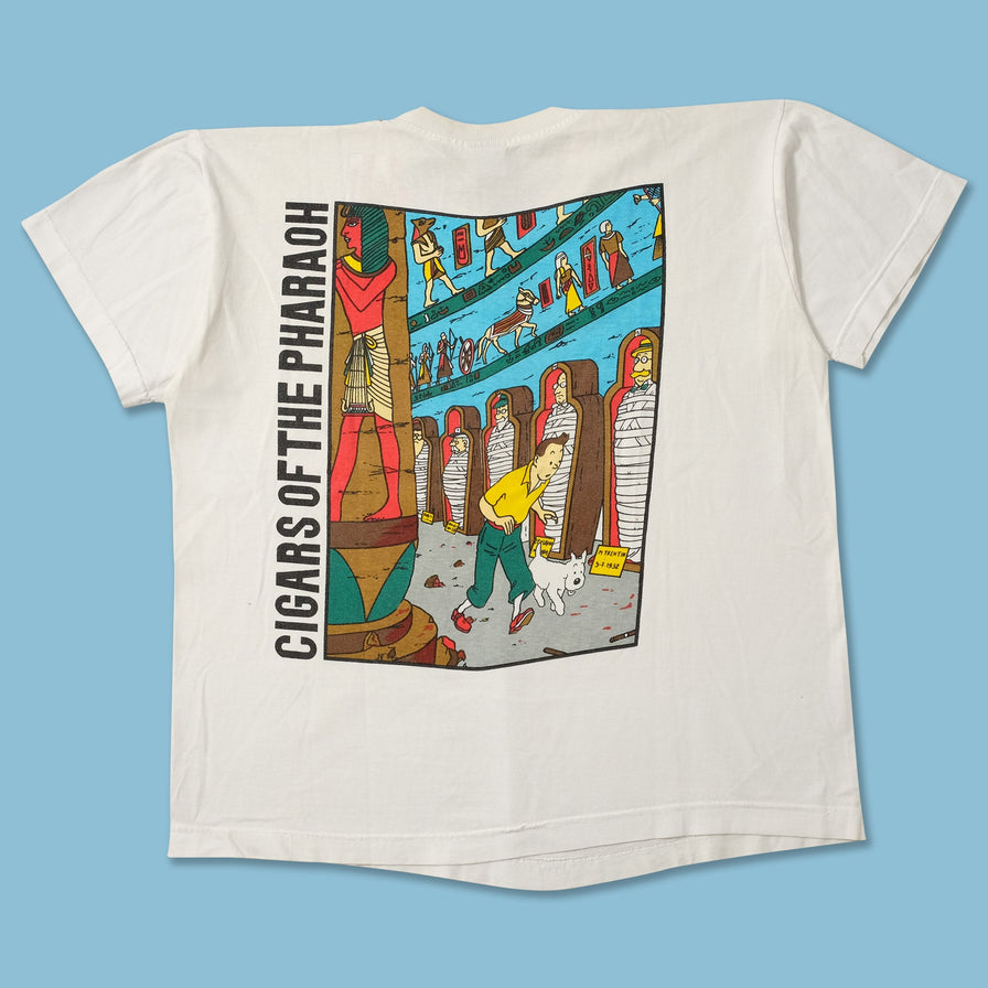 Vintage Tin Tin Cigars of the Pharao T-Shirt Large 
