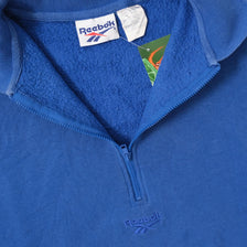 Vintage Reebok Collared Half Zip Sweater Medium 