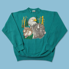 Vintage Animal Sweater Large 