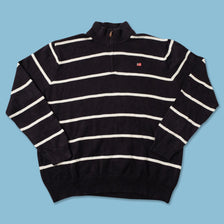 Vintage Polo Jeans Q-Zip Knit Sweater XXLarge 