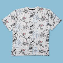 Y2K Southpole All Over Print T-Shirt Large 