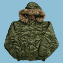 Y2K Southpole Satin Padded Jacket Medium 