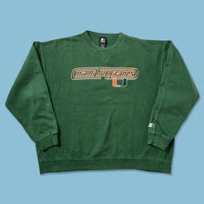 Vintage Starter Miami Hurricanes Sweater XLarge 