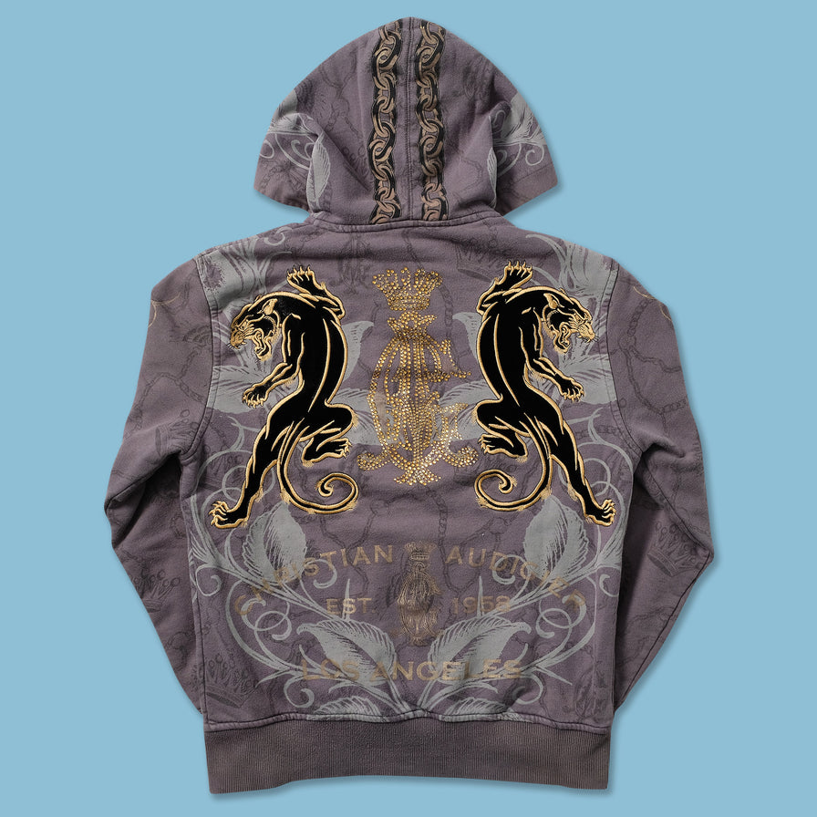 Y2K Christian Audigier Zip Hoody Small 