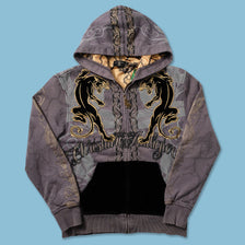 Y2K Christian Audigier Zip Hoody Small 