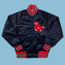 Vintage Starter Boston Red Sox Satin Bomber Jacket Small 