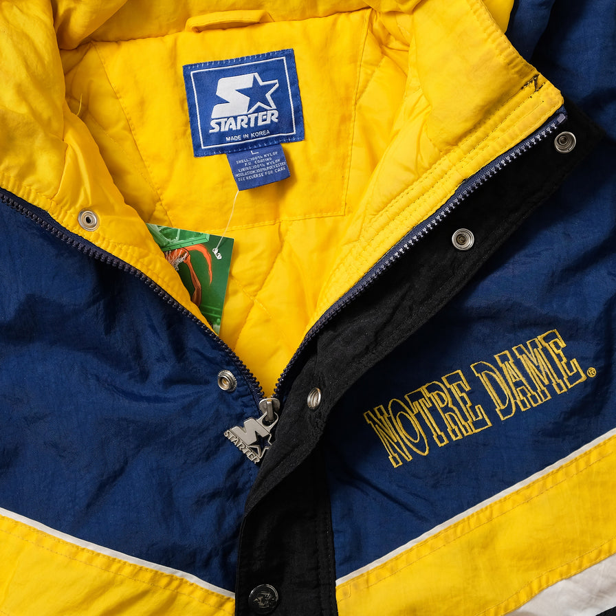 Women's Starter Notre Dame Padded Jacket Small 