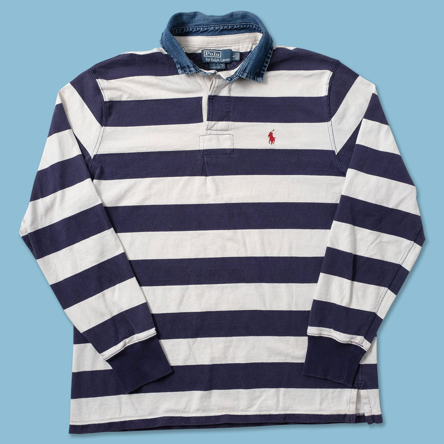 Vintage Polo Ralph Lauren Rugby Sweater Large - Double Double Vintage