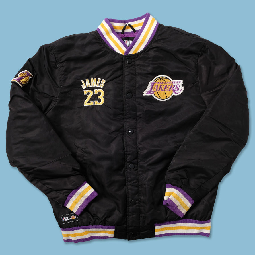 Los Angeles Lakers Lebron James Varsity Jacket Small - Double Double Vintage