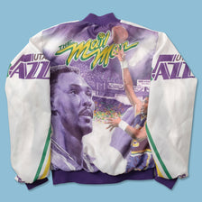 Vintage Karl Malone Utah Jazz Varsity Jacket Small