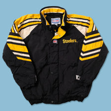 Vintage Starter Pittsburgh Steelers Padded Jacket Medium - Double Double Vintage