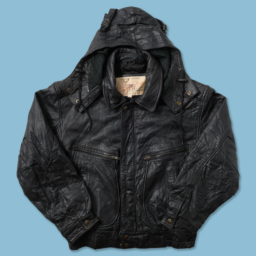 Women's Leather Flight Jacket Small - Double Double Vintage