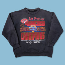 1994 San Francisco 49ers Super Bowl Sweater Medium - Double Double Vintage