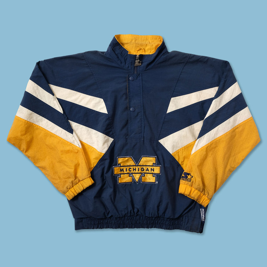 Vintage Starter Michigan Wolverines Windbreaker Large - Double Double Vintage