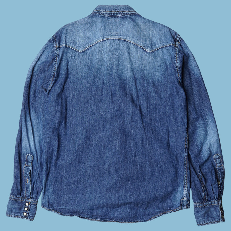 Vintage Replay Western Jeansbluse - L