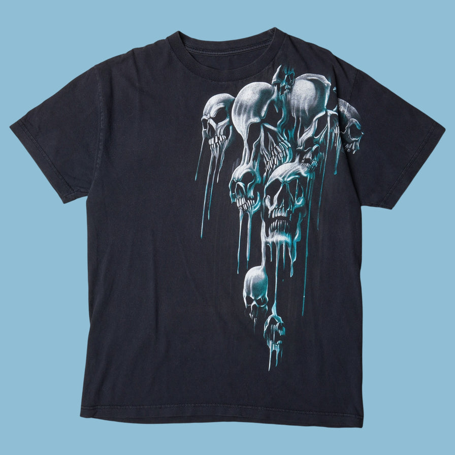 Vintage Skull Grafik T-Shirt - M